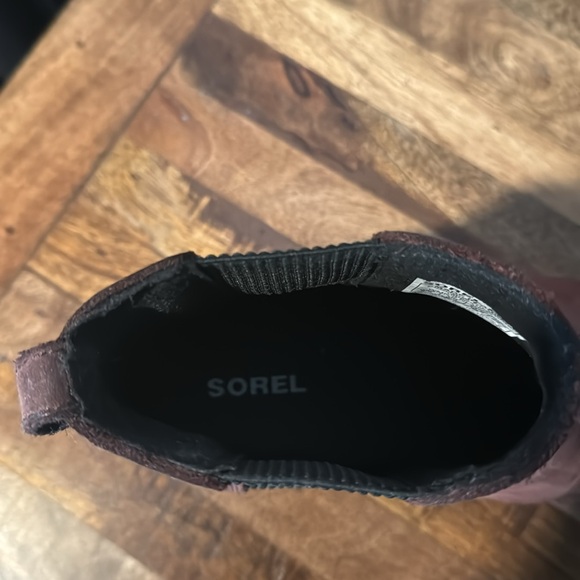 Sorel Joan of Arc Chelsea Wedge Boots, Booties, Brown, Size 8.5 - Picture 10 of 11